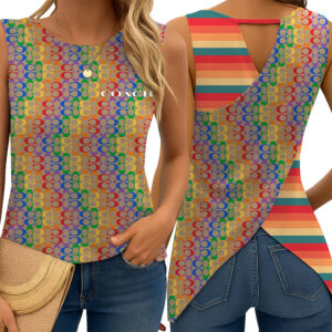 COACH Cut-out Wrapback Tank Top NK 070525
