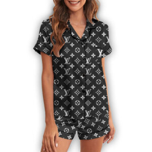 LV | Premium Short Button Up Pajamas Set NK 280525