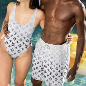 LV | Luxury  Swimsuit + Short Couple Set for Summer Vacation NK020625