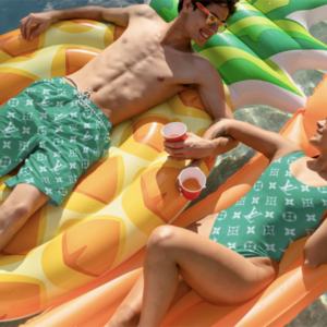 LV | Luxury  Swimsuit + Short Couple Set for Summer Vacation NK020625