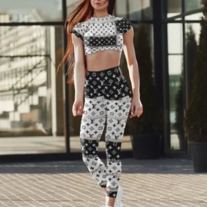 LV | Premium Crop Top Leggings Set NK 050625