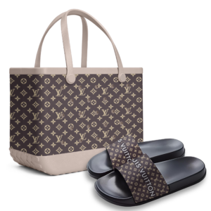 LV | Premium Slipper & Rubber Tote Bag Combo NK 020625
