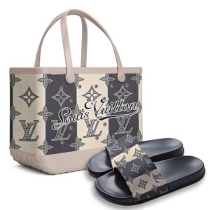 LV | Premium Slipper & Rubber Tote Bag Combo NK 210525
