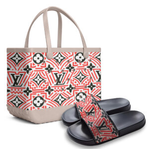LV | Premium Slipper & Rubber Tote Bag Combo NK 140625