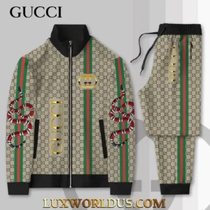 GUCCI | Premium Stand Collar Jacket & Pants Set 2025 TD25