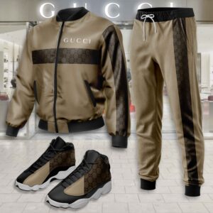 Gucci | Limited Edition Winter Tracksuits Match AJ 13 Sneaker TD12