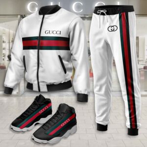 Gucci | Limited Edition Winter Tracksuits Match AJ 13 Sneaker TD11