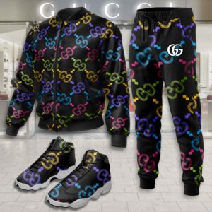 Gucci | Limited Edition Winter Tracksuits Match AJ 13 Sneaker TD30