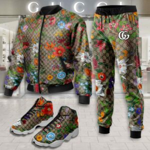 Gucci | Limited Edition Winter Tracksuits Match AJ 13 Sneaker TD31
