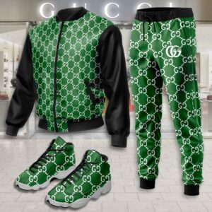 Gucci | Limited Edition Winter Tracksuits Match AJ 13 Sneaker TD34