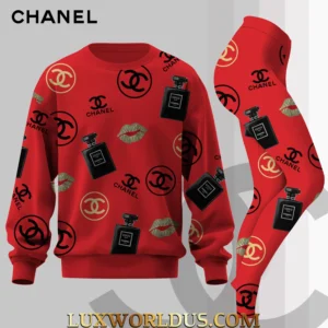 Chanel | Premium Sweatshirt and Leggings Set 2025 TD43