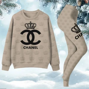 Chanel | Premium Sweatshirt and Leggings Set 2025 TD22