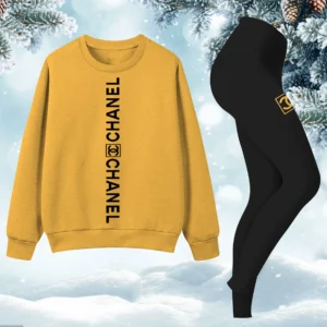Chanel | Premium Sweatshirt and Leggings Set 2025 TD14